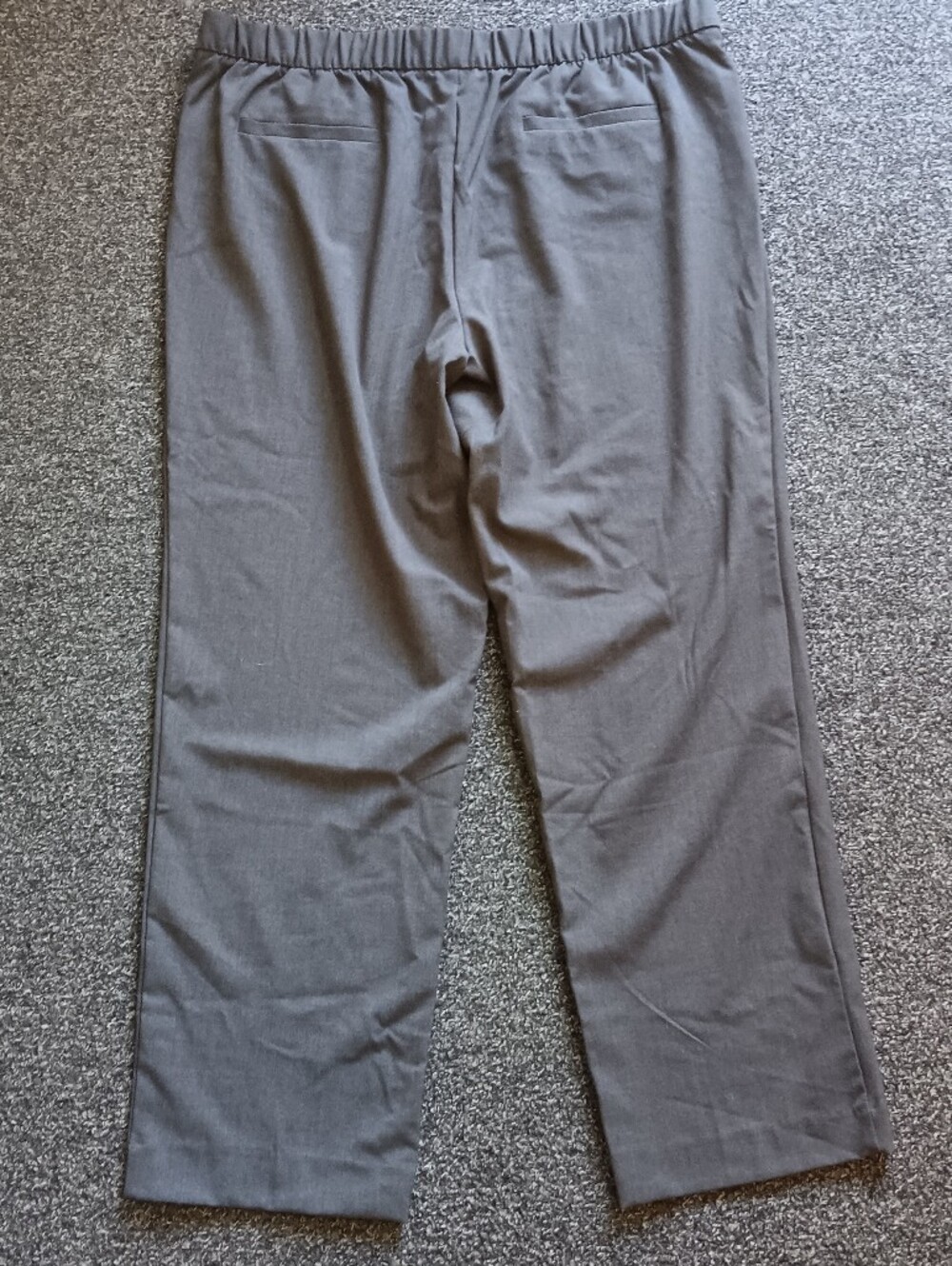 Womens XXL Business Casual Gray Straight Leg Career Wear Pants, Office, Time Tru - Picture 8 of 8